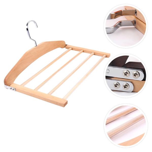 

hangers & racks 1pc multifunctional non-slip wooden hanger clothes pants drying