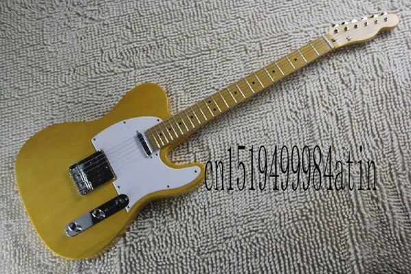 

shipping telecaster electric guitar custom color monaco yellow ohsc guitar @22