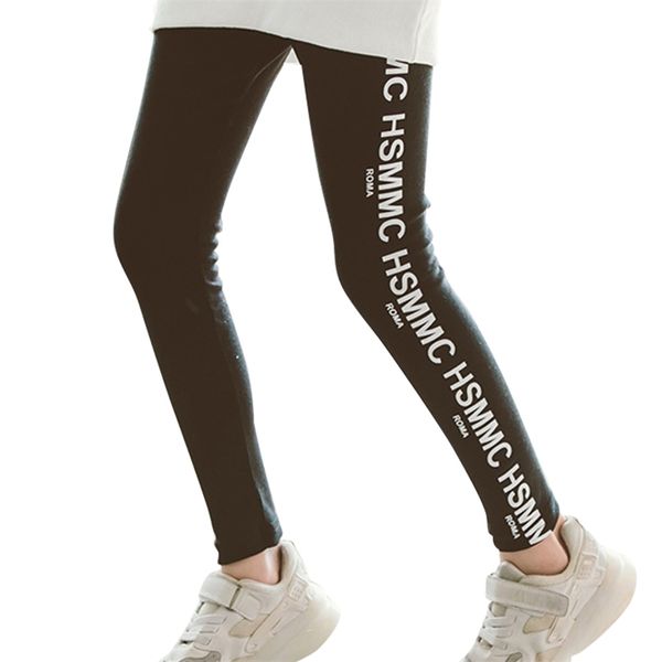 Leggings per ragazza Lettera Pantaloni sportivi per ragazze Pantaloni slim stile casual Bambini Primavera Autunno Abbigliamento per bambini 6 8 10 12 14 210527