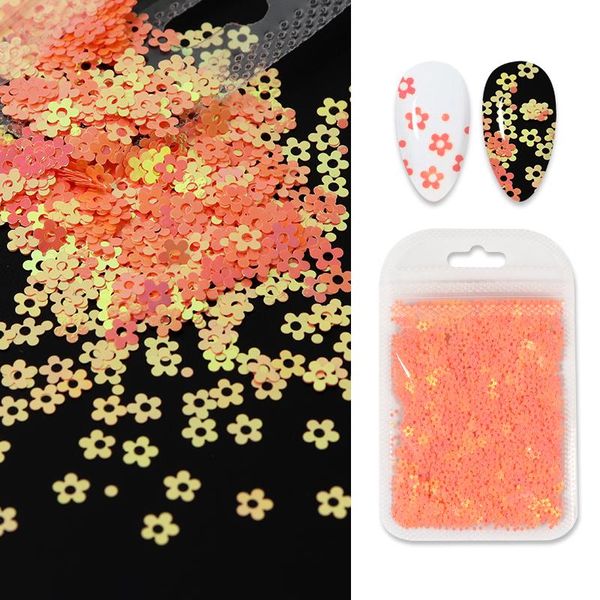 

nail art decorations mermaid flower sequins aurora plum blossom glitter flake diy colorful supplies for professional accessories jornaildan, Silver;gold