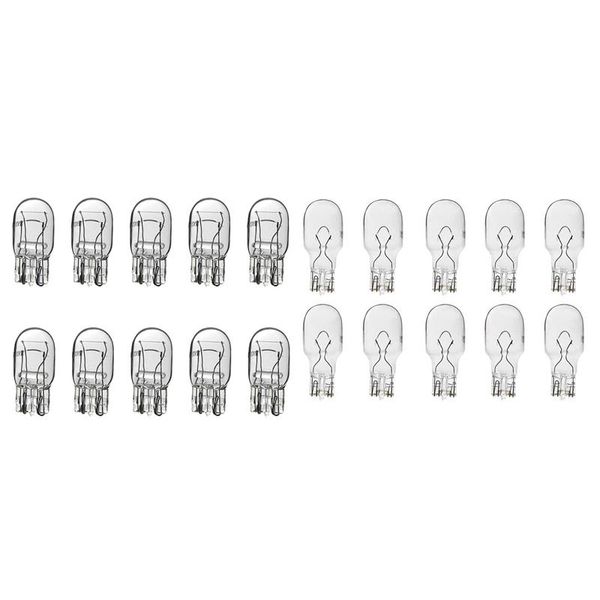 

car headlights 10pcs 7443 t20 & 100pcs 921 t15 bulb basic for license plate light side marker automotive interior dashboard dome