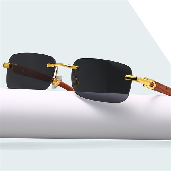 

new wood grain square small glasses trend sunglasses hip hop sunglasses factory wholesale, White;black