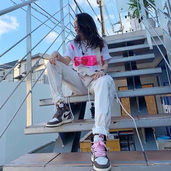 

crosin chao brand cav empt pink cross print short sleeve t-shirt brand 9qob, White