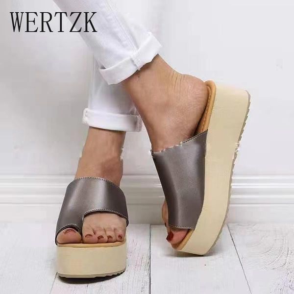 

sandals leisure big size 43 customized platform wedges heels summer comfortable 2021 women shoes fashion slippers, Black