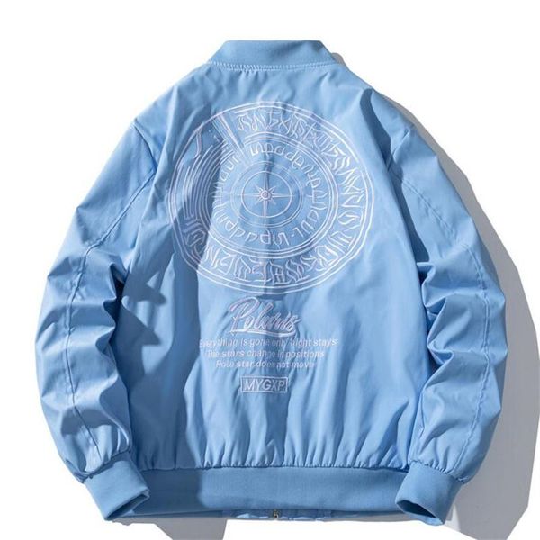 

men's jackets youth male bomber blue jacket 2021 spring korean fashion embroidery hip hop streetwear baseball coat autumn clothes c188, Black;brown