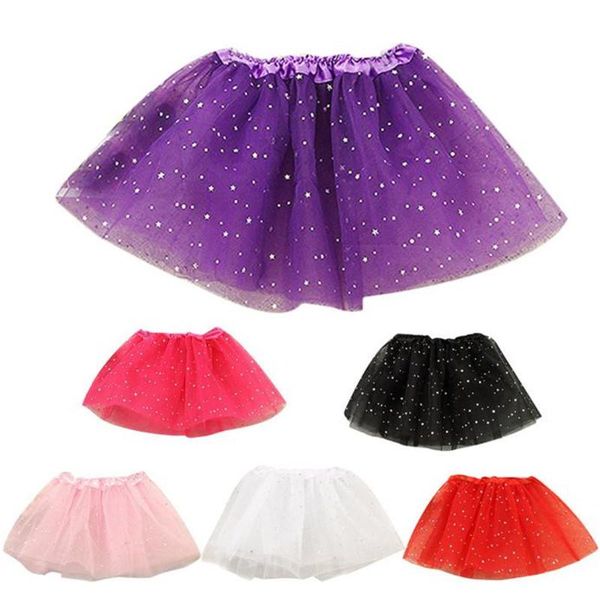 

skirts baby kids girls princess stars sequins party dance ballet tutu drop skirt children, Blue