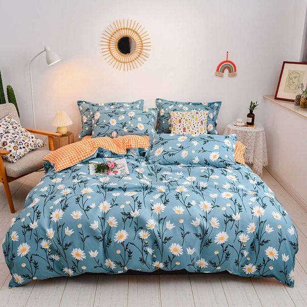 

straight autumn and winter thickened matte 4-piece set bedding student 3-piece