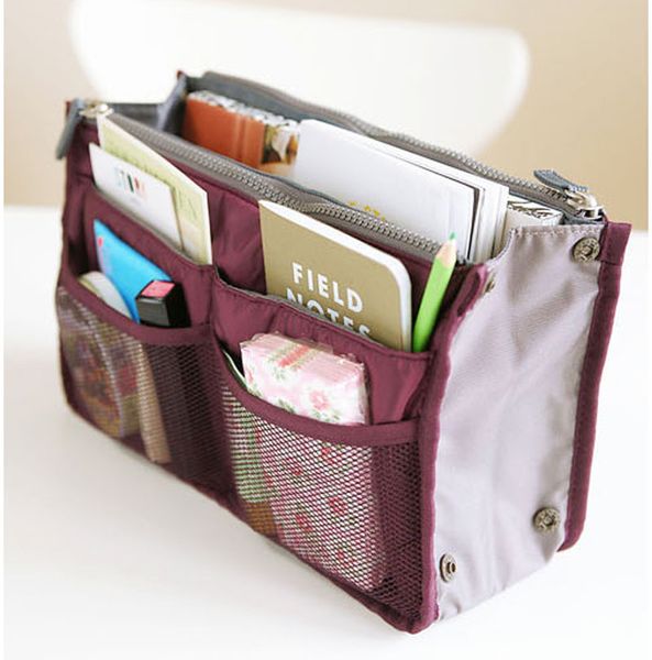 

organizing zipper bag middle storage multifunctional toiletry double ijkng