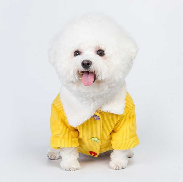 

cat costumes pet clothes winter corduroy clouds cotton coat dog