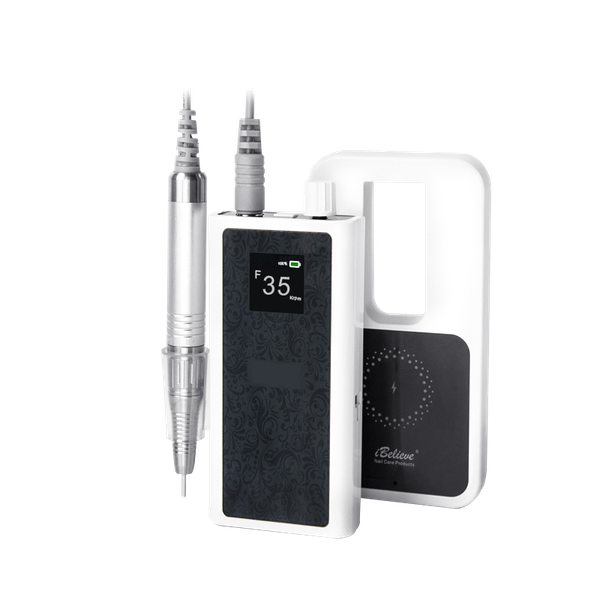

nail drill & accessories 35000rpm 80w powerful wireless charging electric polisher portable manicure pedicure complete equipment