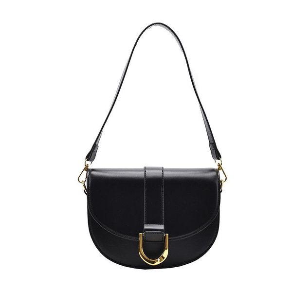 

evening bags bag women's trend semicircle saddle pu leather armpit small round ladies shoulder messenger bag.