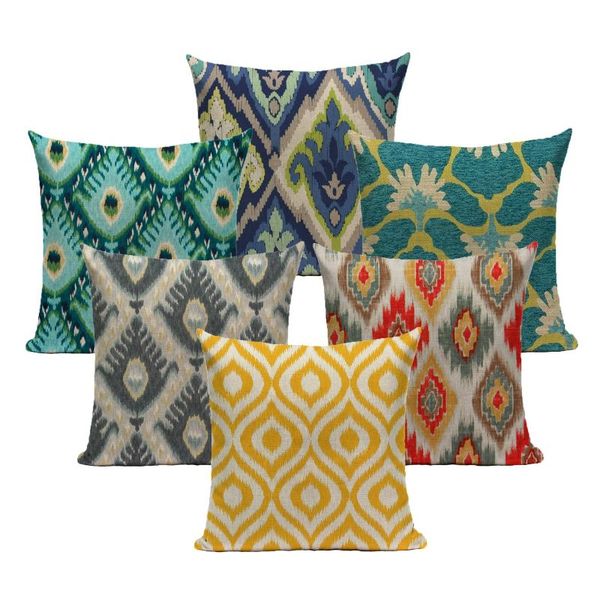

cushion/decorative pillow cover decorative case cushion 45*45 40*40 retro abstract throw pillowcase linen home decor for sofa bed