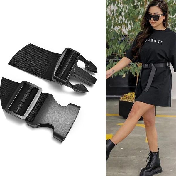 

belts fashion ladies belt plastic button webbing adjustable casual outdoor tactical decorative canvas sports, Black;brown