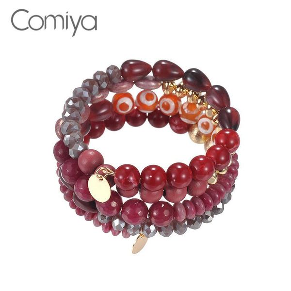 Очарование браслетов Comiya for Women Glass Designer Элегантные аксессуары Pulseras Mujer Vintage Bracelet оптом