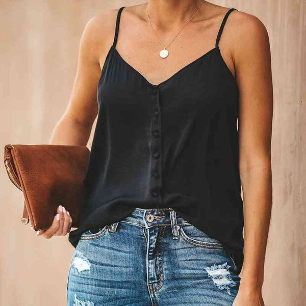 

solid white sleeveless strap womens camis vest casual summer v neck loose femme camisa ladies plain chic tank
