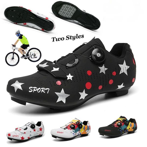 

cycling footwear speed road bike shoes mtb men sapatilha ciclismo women sneakers carbon fiber breathable racing bicycle, Black