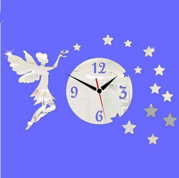 

wall clocks style fairy mirror adornment clock