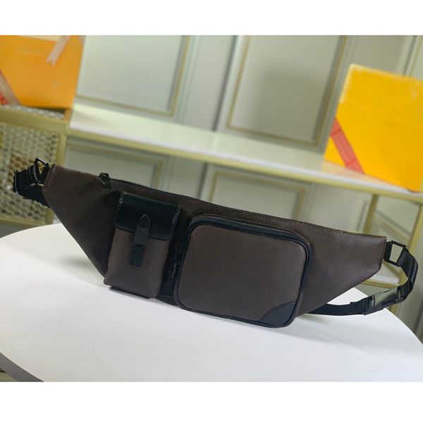 

classic men and women waist bags genuine leather shoulder bag womens flower printed designers waistpacks for mens purses