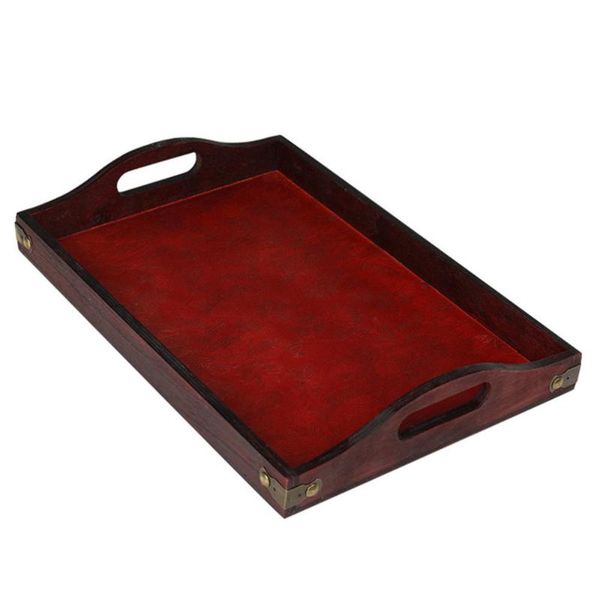 

storage boxes & bins rectangle shaped tray wood serving tableware wooden plate