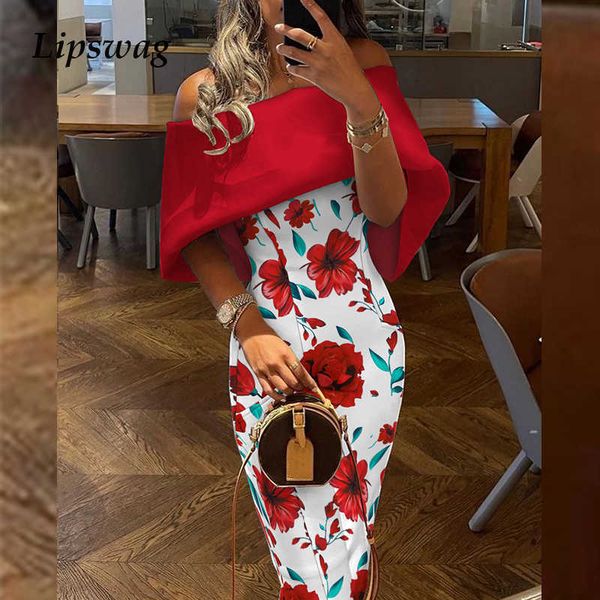 

elegant off shoulder cape design skinny party dress women casual solid color long dress autumn fashion back bow dress vestido y1006, Black;gray