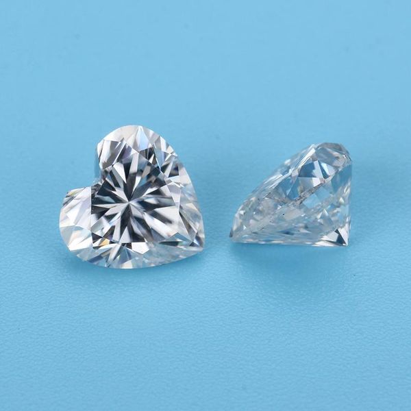 

loose gemstones gh color near white 10*10mm heart shape moissanites stone for engagement rings jewelry making, Black
