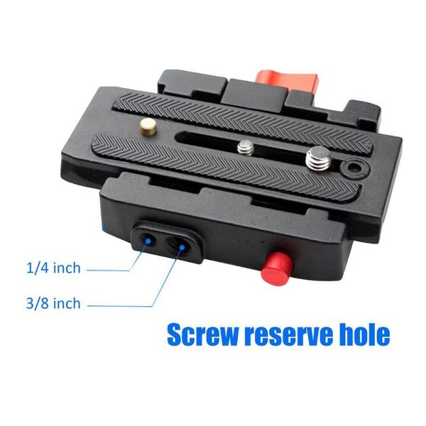 

quick release plate assembly p200clamp adapter for manfrotto 577 501 500ah 701hdv q5 camera tripod accessories