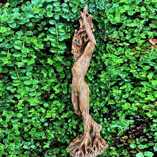 

garden decorations forest god statue mini tree elf sculpture resin ornaments micro-landscape bonsai crafts dropship