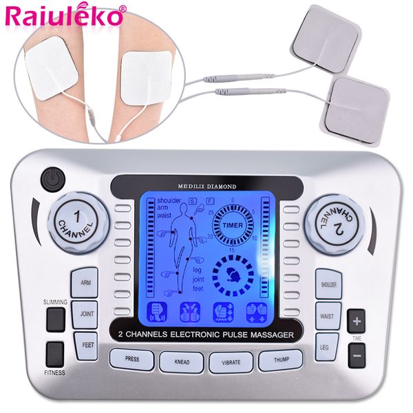 

electrical nerve relax muscle stimulator acupuncture fat burner pain relief electronic pulse massager tens ems slimming machine