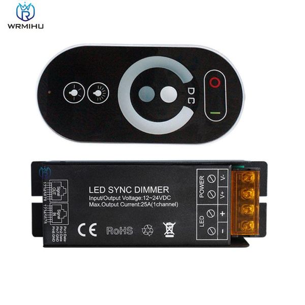 

controllers dc12-24v 25a full touch led controller rf wireless remote control dimmer for 3528 smd single color strip