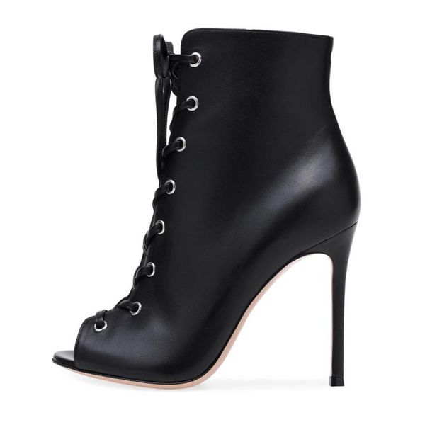 

dress shoes arden furtado summer fashion women's elegant ladies boots blue denim concise cross tied jeans high heels 44 45, Black