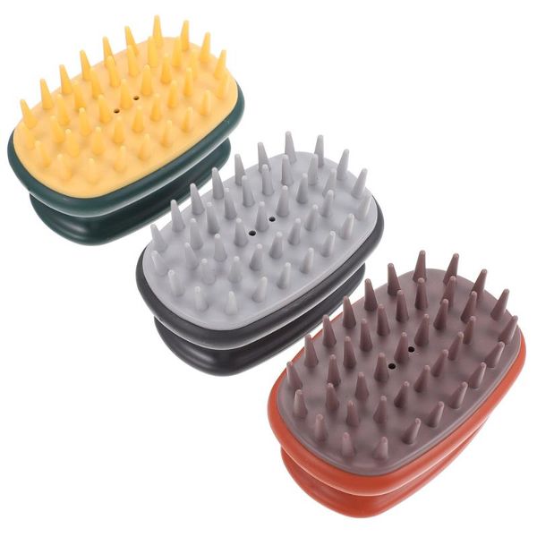 

hair brushes 1 set 3pcs shampoo air cushion cleaning, Silver