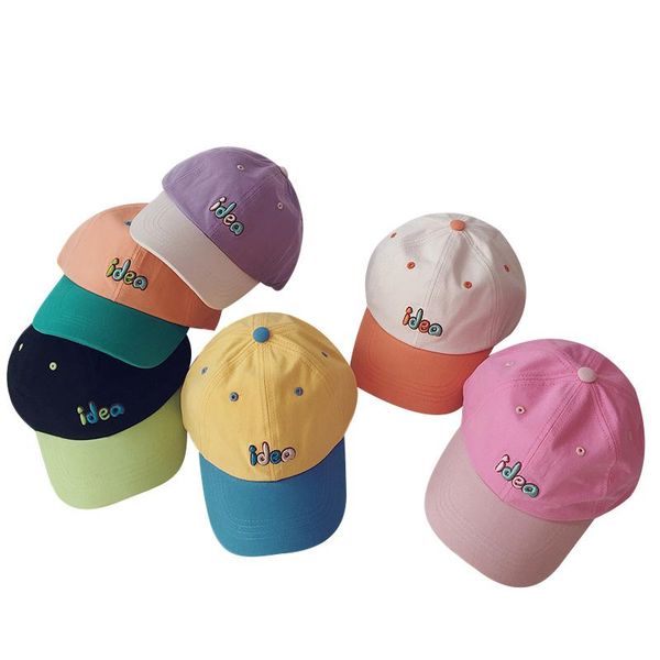 

caps & hats fashion baby hat with letter cotton kids baseball cap spring autumn children for girls boys accessories 1 pc, Yellow