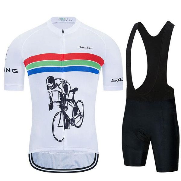 

racing sets spain 2021 summer quick-drying cycling clothes men's shorts suit breathable cicrismo mountain bike triathlon, Black;blue