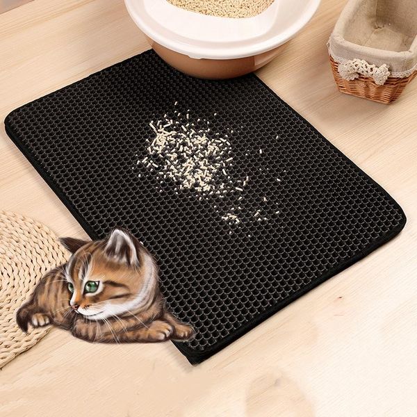 

cat beds & furniture waterproof double layer pet litter pad box mat pets trapping cleaning bed supplies pads
