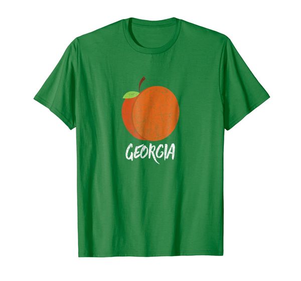 

vintage state of georgia t-shirt peach, White;black
