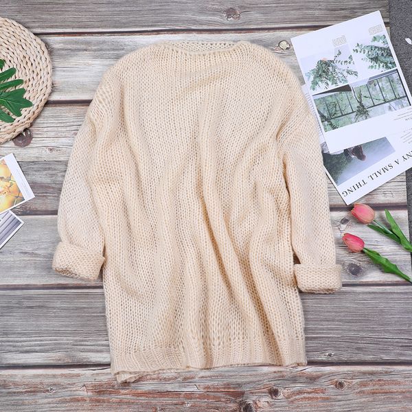 

mohair sweater women loose pullover sweater autumn winter lantern sleeve female sweater oversized ladies jumper, White;black