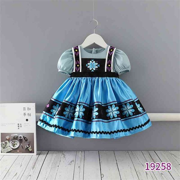

tianjing children's wear new short sleeve aisha girls' princess dress in summer 2021, Red;yellow