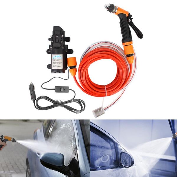 

water gun & snow foam lance 12v 8m hose car washer pump adapter set high pressure electric wash tool clean machine motorcycle 4x4 automotive