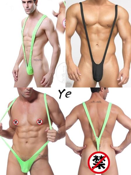 

bras sets men's strap underwear men leotard thongs body costume bodysuit stage perform bandage erotic lingerie male mankini, Red;black