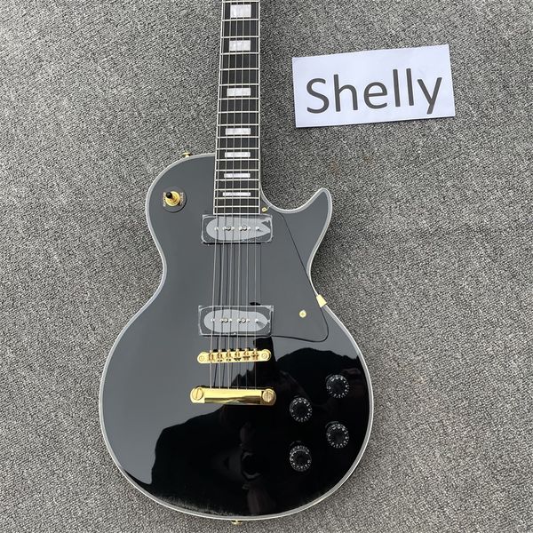 

chinese electric guitar.black custom guitars