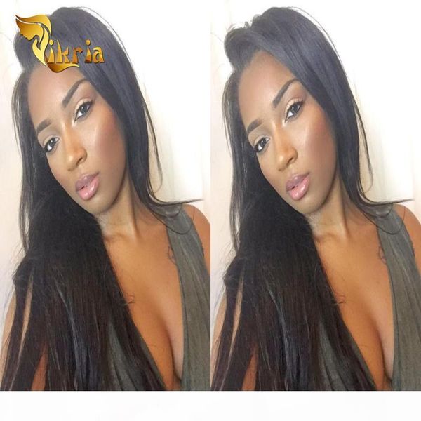 

human hair lace wigs with bangs brazilian indian malaysian peruvian full lace wigs baby hair straight human lace front wig, Black;brown