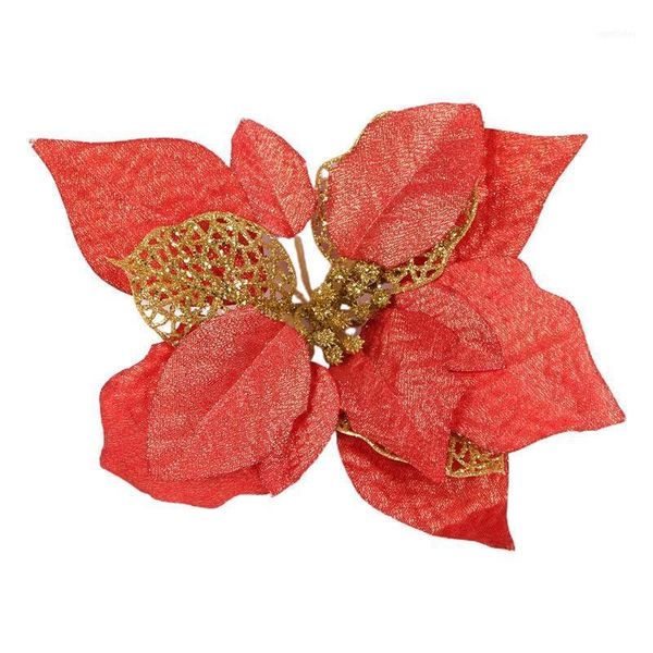 

christmas decorations 15 pcs artificial flowers xmas tree ornaments 94pf1