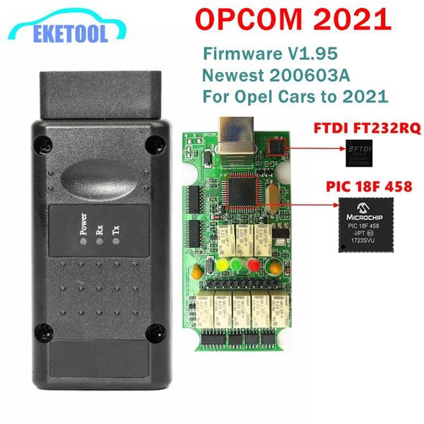 

code readers & scan tools for till 2021 latest v200603a v2021 real opcom op-com flash firmware v1.95 multi-language ft232rq pic18f458 o