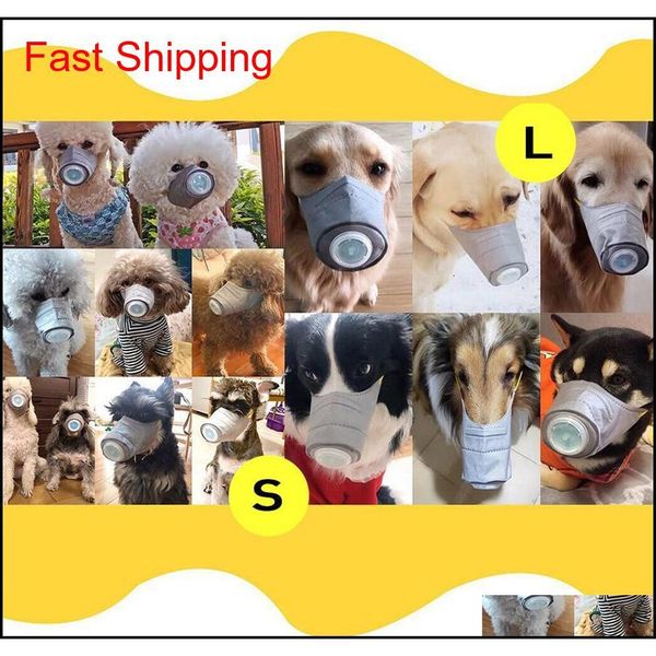 

dog soft face cotton mouth mask pet respiratory pm2.5 filter anti dust gas pollution muzzle anti-fog haze masks jllwtp home003
