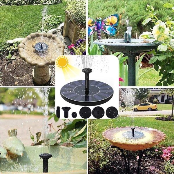

garden decorations mini solar water fountain pool pond waterfall decoration outdoor bird bath powered floating tools