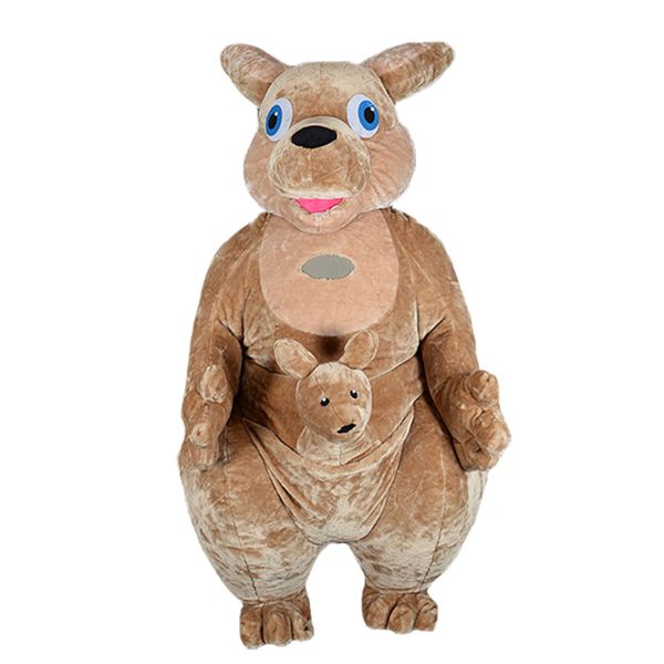 Mascot boneca traje halloween 2.6m pelúcia kangaroo mascote trajes ternos adultos adultos partido jogo vestido xmas infláveis ​​trajes animais animais