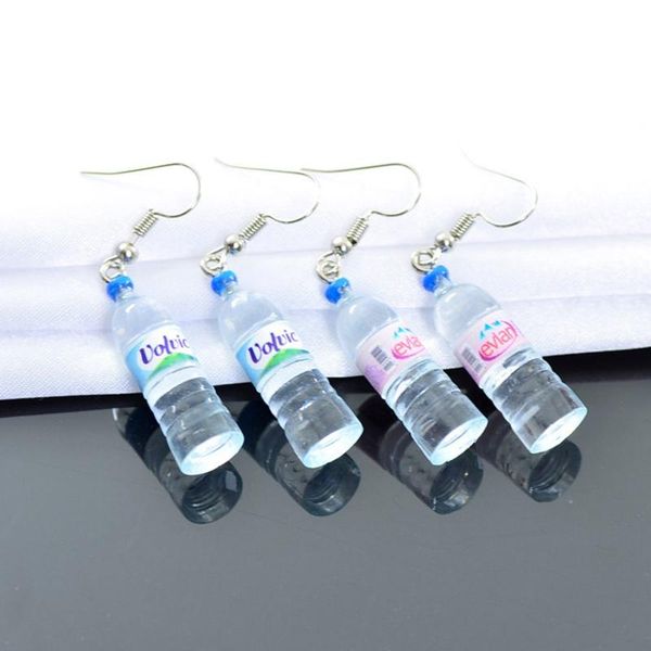 

dangle & chandelier creative bottle pendant earrings unique cute water drop for women funny party jewelry, Silver