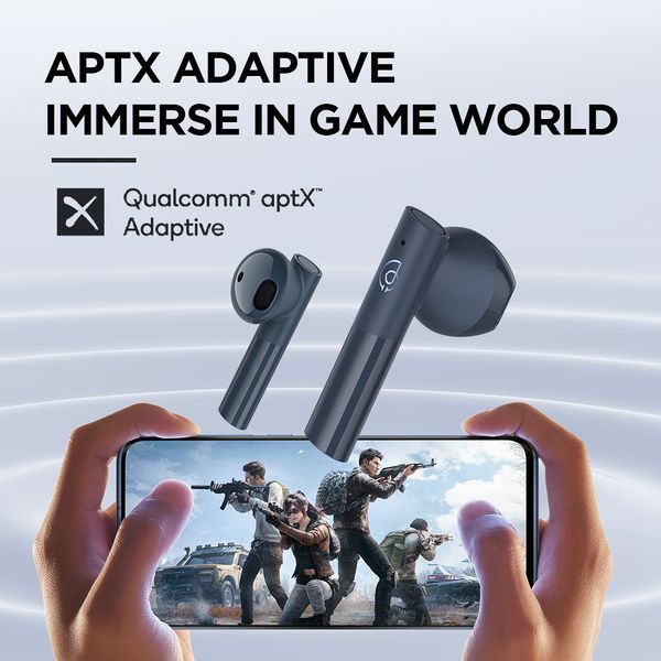 

haylou moripods qualcomm qcc3040 wireless earphone bluetooth v5.2 headset tws headphone aptx adaptive aac 4 microphones earbuds