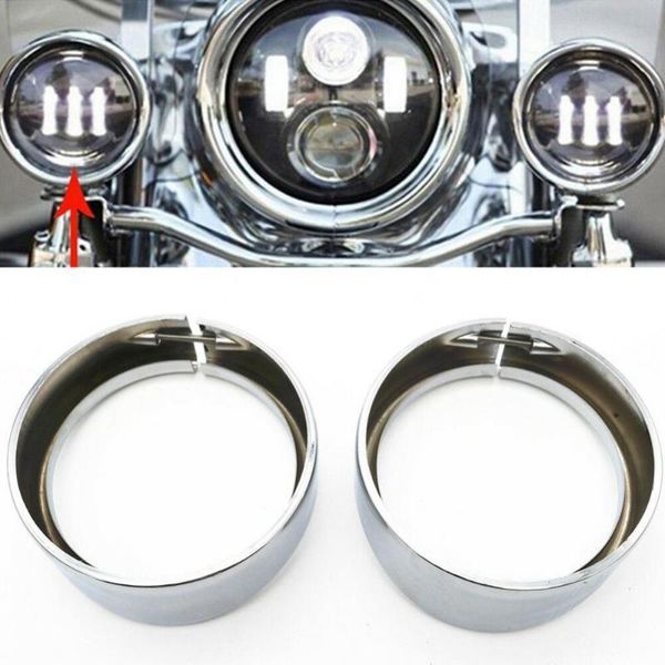 

other lighting system 2pcs 4.5inch protective motorcycle light visor style passing lamp trim ring automobiles accessories
