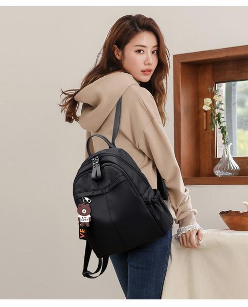 

backpack v0010 - leisure multi-function trend solid color large capacity